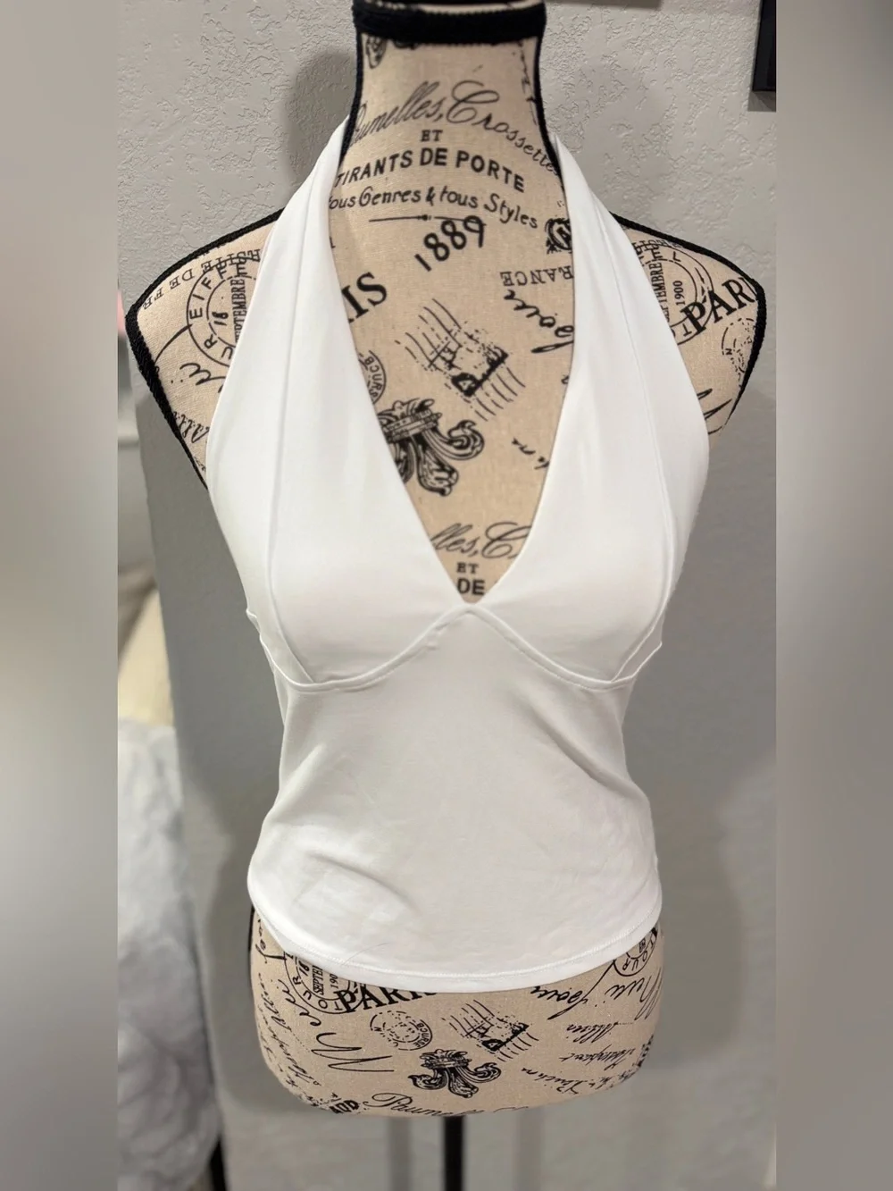 Intimately Free People Still Here Halter Cami Top White M NWT - Picture 2 of 6